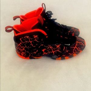 Nike posite Black & orange spiral lava Sneakers